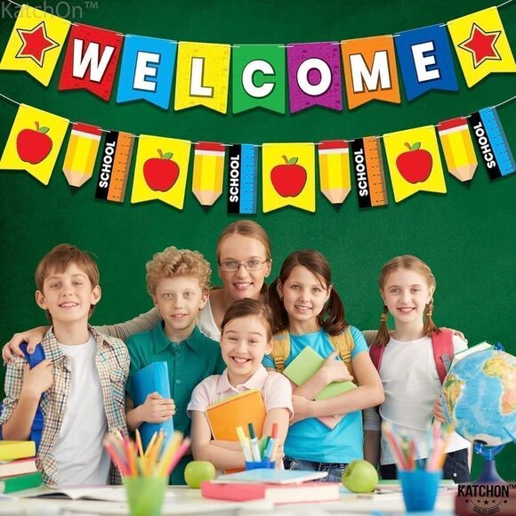 🤯5/$20🤯 Welcome Banner For School Decorations 10 Feet No DIY NWT - Picture 8 of 8